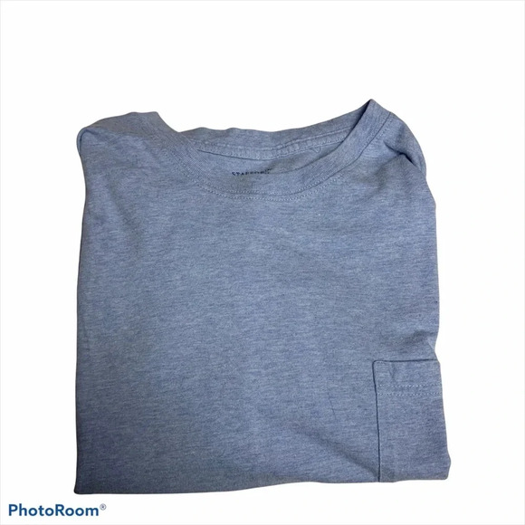 Stafford baby blue one pocket tee size M - Picture 1 of 6